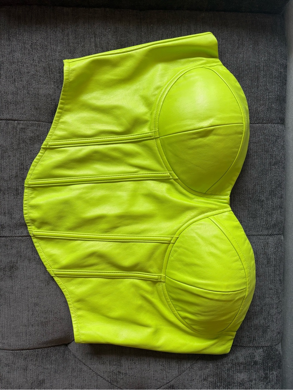 Neon Lime Bustier-Style Women Shorts